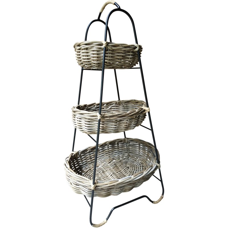 Lows 3 Tier Baskets With Iron Frame