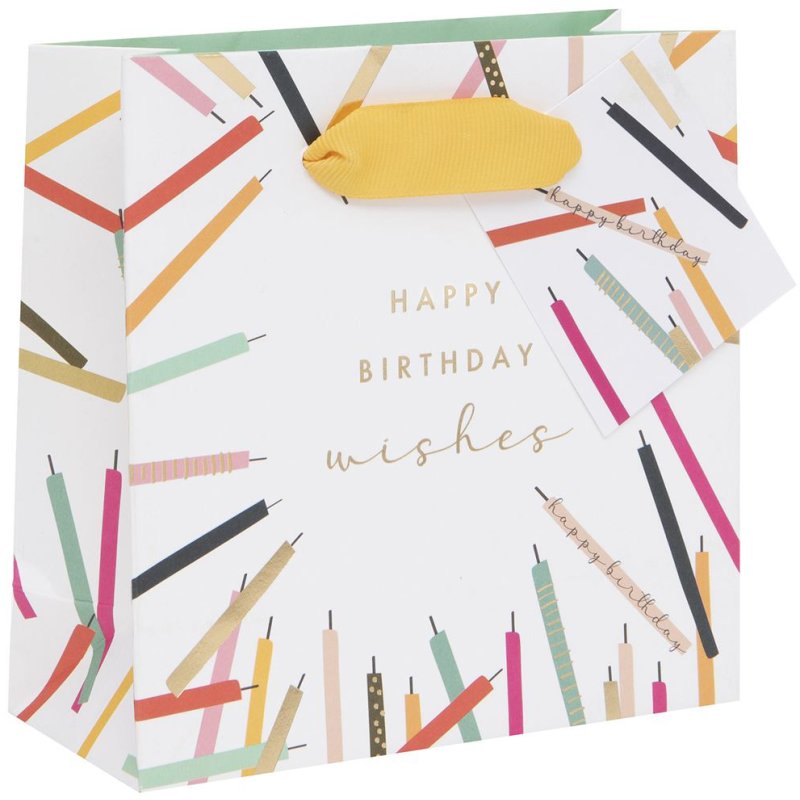Glick Birthday Wishes Candle Gift Bags Small