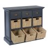 Aldiss Own Farmhouse Collection 3 Drawer 6 Basket - Midnight