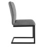 Aldiss Own Diamond Stitch Armless Dining Chair in Grey