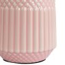 Pacific Lighting Meribel Pink Geo Textured Tall Ceramic Table Lamp