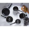 Simply Home Black Forged Saucepans group