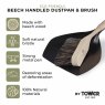 Tower Natural Life Dust Pan and Brush Features