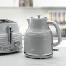 Daewoo Sienna 1.7L 3KW Jug Kettle Grey in kitchen with grey toaster