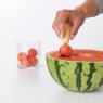 Brabantia Vanilla Yellow Melon Baller being used to scoop out watermelon