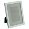 Sixtrees Glover Silver Plated Shallow Box Photo Frame side view on a white background