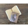 Alex Clark Sheepish Small Kraft Notebook open on a wooden table