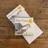 Alex Clark Jobs & Tusks Elephants Mini Magnetic Notepad front and inside on a wooden table