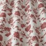 Bird Garden Peony Print PVC close up of the pattern on the fabric pleated