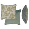 Amersham Duck Egg Blue Cushion all different angles of the cushion on a white background