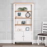 Derwent White Large Wide Bookcase lifestyle image of the bookcase