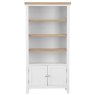 Derwent White Large Wide Bookcase image of the bookcase on a white background