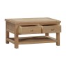 Silverdale Coffee Table With 2 Drawers Open