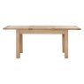 Silverdale Butterfly Extending Dining Table extended on a white background