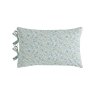 Laura Ashley Loveston Blue Duvet Cover Set the other side of the pillow on a white background