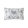Laura Ashley Tulleries Charcoal Duvet Cover Set the front of the pillow on a white background