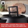 Black & Decker 1.7L Kettle Black Removable Washable Filter