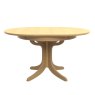 Warwick Oak Round Crown Dining Table image of the table on a white background