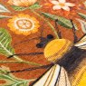 Evans Lichfield Hawthorn Bee Cushion Ginger detail