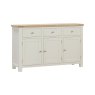 Silverdale Painted 3 Door Sideboard angled on a white background
