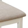 Silverdale Painted Ladder Back Fabric Set Chair close up image