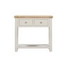Silverdale Painted Console Table with 2 Drawers front on a white background