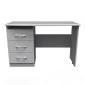Evelyn Single Pedestal Vanity Grey Matt front on image of the vanity on a white background