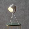 Auden White Metal Tripod Table Lamp lifestyle image of the lamp