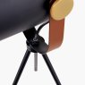Auden Black Metal Tripod Table Lamp close up image of the lamp on a white background