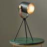 Auden Black Metal Tripod Table Lamp lifestyle image of the lamp
