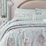 Sanderson Options Etchings & Roses Duck Egg Duvet Cover Close Up