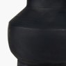 Inna Black Urn Terracotta Table Lamp close up image of the lamp on a white background
