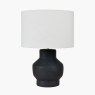 Inna Black Urn Terracotta Table Lamp image of the lamp on a white background