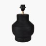 Inna Black Urn Terracotta Table Lamp image of the lamp no shade on a white background