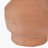 Inna Natural Urn Terracotta Table Lamp close up image of the lamp on a white background