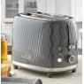 Daewoo Honeycomb 2 Slice Grey Toaster lifestyle image of the toaster