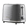 Daewoo Honeycomb 2 Slice Grey Toaster image of the toaster on a white background