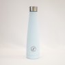 JT Fitness Pastel Blue 500ml Conical Water Bottle image of the bottle on a beige background
