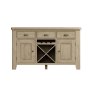 Heritage Large Sideboard With Wine Rack front view image of the sideboard on a white background
