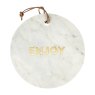 Artesa Round White Marble Cheese Board image of the board on a white background