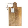 Artesa Mango Wood Paddle Serving Board image of the board with label on a white background