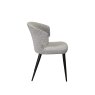 Belle Grey Boucle Chair Pair side on image of the chair on a white background