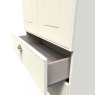 Elizabeth 2ft 6in 2 Drawer Wardrobe close up image of open drawer on a white background