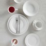 Maxwell Williams White Basics Rim 12 Piece Dinner Set lifestyle image of the set