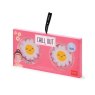 Legami Daisy Reusable Cooling Eye Pads image of the eye pads in packaging on a white background