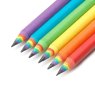 Legami Happiness Set Of 6 Recycled Paper Pencils close up of the tips of the pencils on a white background