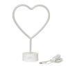 Legami Neon Effect Heart LED Lamp image of the lamp on a white background