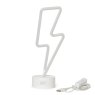 Legami Neon Effect Lightening Bolt LED Lamp image of the lamp on a white background