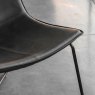 Gallery Direct Charcoal Hawking Lounge Chair close up lifestyle image of the seat of the chair