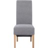 Grey Scroll Back Dining Chair front on image of the dining chair on a white background